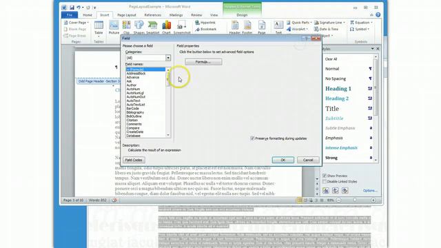 MS Word 2010 Complex page layout смотреть онлайн