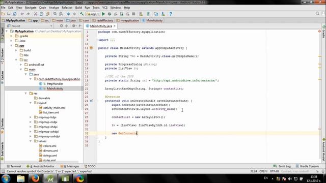 Working with JSON in Android Studio смотреть онлайн