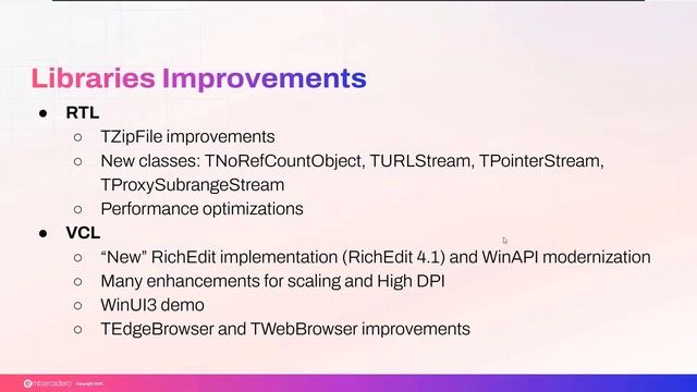 Embarcadero - What's New In RAD Studio 11.3