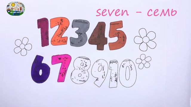 Learn numbers in English and Russian for kids.Цифры на русском и английском для детей смотреть онлайн