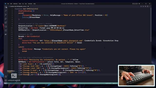 ASMR Coding - PowerShell - Build a report to get SharePoint Site information (no talking) смотреть онлайн