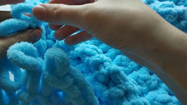 Как закрыть петли на пледе из Alize Puffy