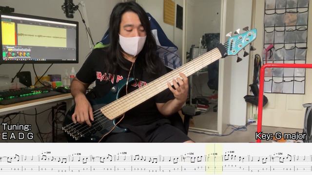 Iron Maiden - Revelations | Bass Cover (TAB/sheet music included) смотреть онлайн