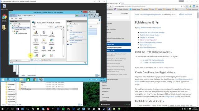 Running ASP.NET 5 (Core 1) in IIS (Windows Server 2012) смотреть онлайн