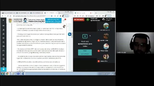 Reunião, TCC, ATP e Estágio no curso de Geografia UEMA смотреть онлайн