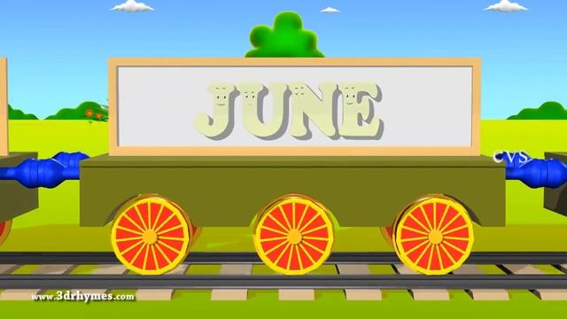 Months of the year song - 3D Animaton Preschool Nursery rhymes for children смотреть онлайн