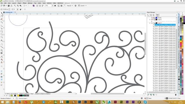 How create floral pattern ornament Speed ART/ Цветочный узор орнамент (фагмент) смотреть онлайн