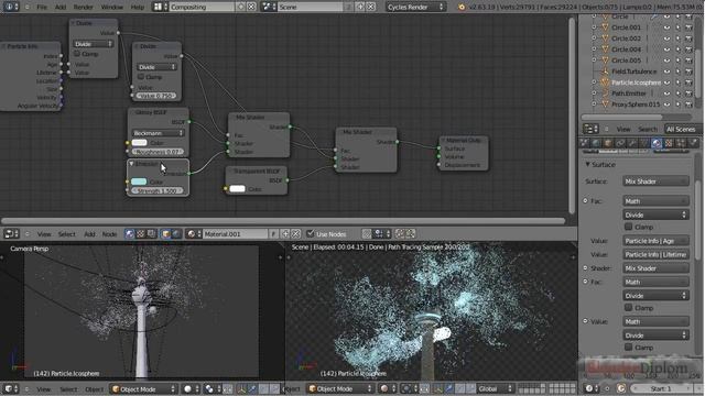 Blender 2.64 Tutorial: Fortgeschrittene Partikel in Cycles смотреть онлайн