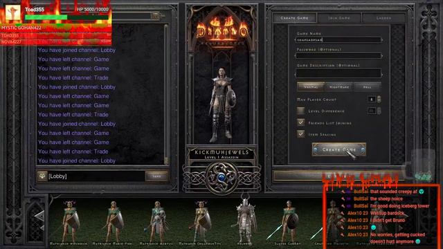 DIABLO 2 RESURRECTION LEVEL GRINDING ( AIMING FOR 90 ) смотреть онлайн