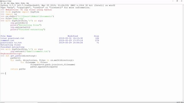 Zipping Files with Python Practical смотреть онлайн