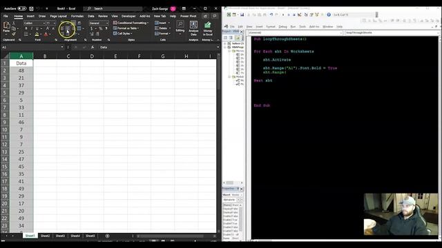 Loop Through Multiple Worksheets using VBA смотреть онлайн