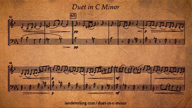 Clarinet And Trombone Duet In C Minor