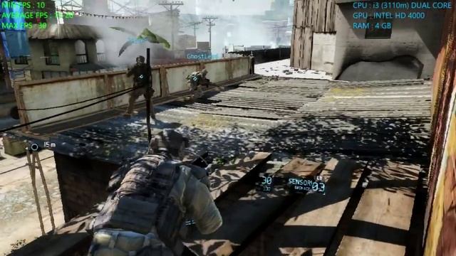 TOM CLANCY's GHOST RECON : FUTURE SOLDIER | LOW END PC TEST | INTEL HD 4000 | 4 GB RAM | i3 | смотреть онлайн
