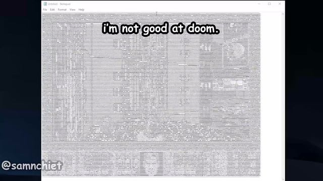 so i got DOOM running inside of Notepad смотреть онлайн