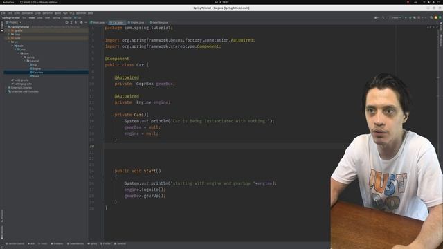 @Autowired on Fields | Dependency Injection | Spring Tutorial |Ch1|E6| смотреть онлайн