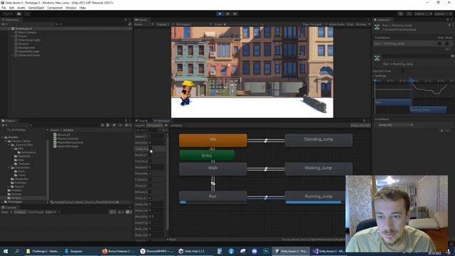 Официальные видео от Юнити. 3.5 Анимация. Animator смотреть онлайн