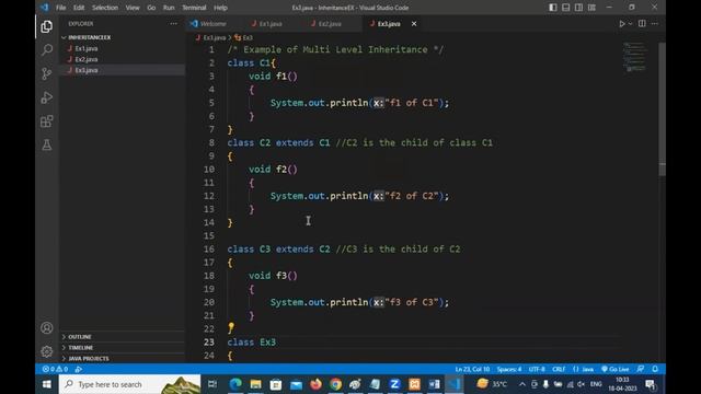 TYPES OF INHERITANCE IN JAVA | UNDERSTANDING SINGLE LEVEL | MULTILEVEL | HIERARCHICHAL | SSS смотреть онлайн