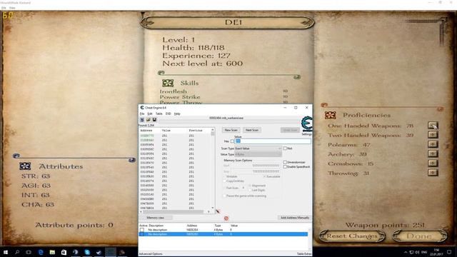 Руководство Взлома #6: Mount & Blade: Warband (характеристики, скиллы и деньги.) смотреть онлайн