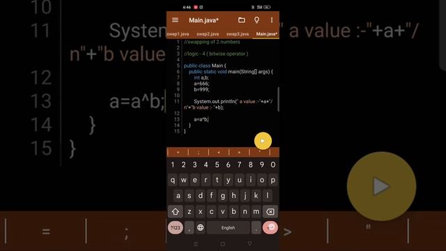 swapping of 2 numbers using bit wise operator ( logic - 4 ) ll java programmes ll gopi i technology смотреть онлайн