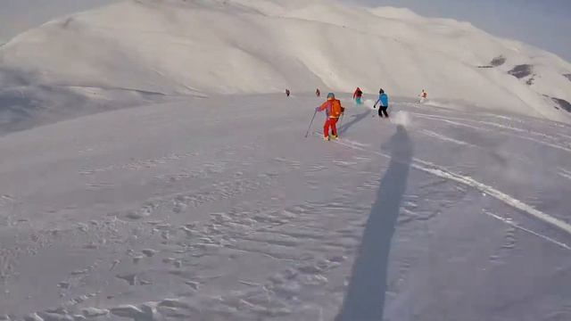 Ski China - Aletai Snowpark Snowmobile Skiing смотреть онлайн