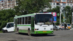 Автобус ЛиАЗ-5256.45 (АО 636 22). Покатушки по Барнаулу на двухдверном самопале.