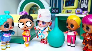 В ШКОЛУ ИЛИ НА КЛИЗМУ???? Куклы ЛОЛ сюрприз смешные мультики Даринелка БЕК ТУ СКУЛ)