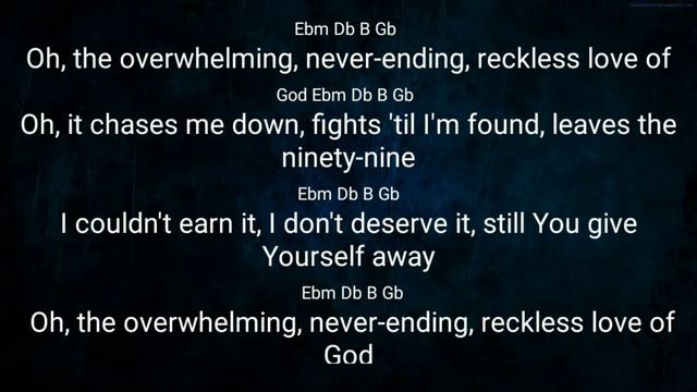 RECKLESS LOVE OF GOD PIANO INSTRUMENTALS WITH CHORD AND LYRICS смотреть онлайн
