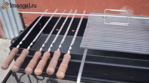 Компактный мангал на колесиках МД-3С