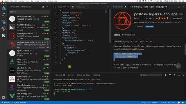 How To Install PostCSS VSCode Extension