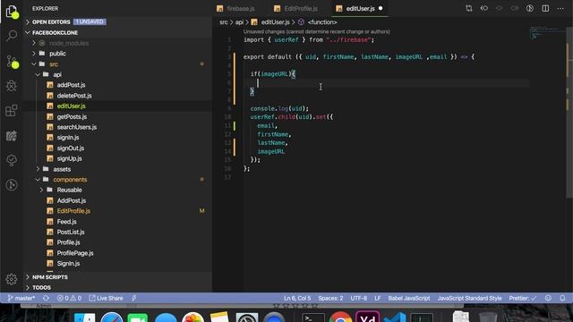 11 Storing an Image to the Firebase Storage Learn React Facebook Clone смотреть онлайн
