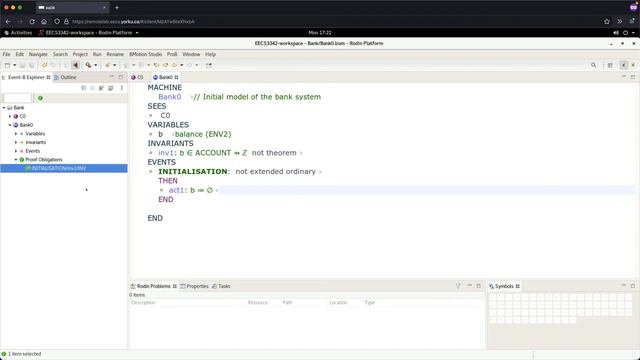 [HD] Tutorial - Rodin Intro - Part E2 - Typing Constraint as Invariant, INITIALIZATION смотреть онлайн