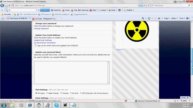 How to change ur password ROBLOX (new info vid 10/8/11) смотреть онлайн
