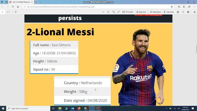 Top-5 Football Players in the world | FIFA WORLD RANKING | смотреть онлайн