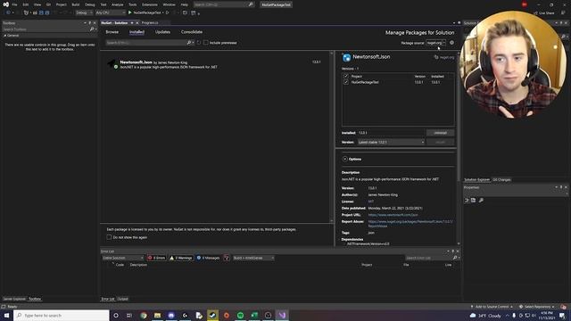 How To Install A NuGet Package In Visual Studio 2021 смотреть онлайн