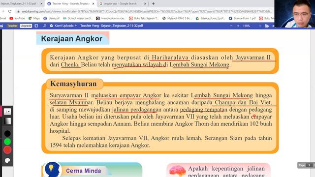 KSSM F2 Sejarah Bab 1.3 Kerajaan Alam Melayu yg Masyhur (Srivijaya, Angkor, Majapahit) ( BT pg10-12 смотреть онлайн