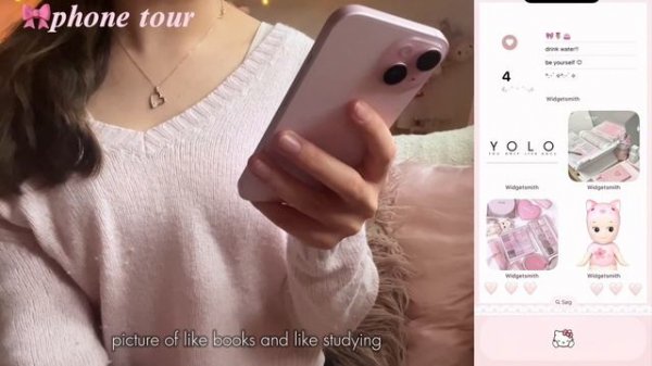 pink iphone 15!? aesthetic unboxing, accessories + whats on my phone