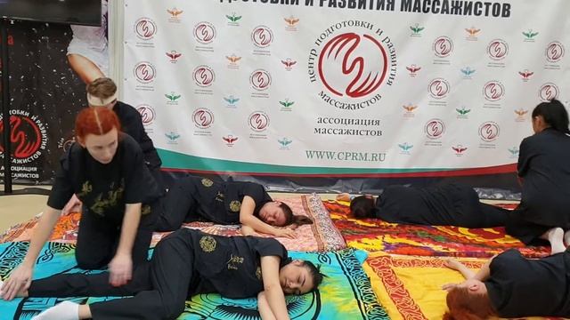 Шоу-программа "Колесо Сансары" Демонстрация синхронной работы в тайском массаже смотреть онлайн