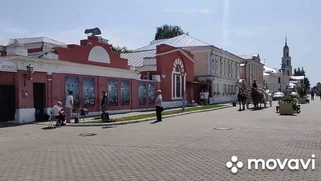 Путешествие на юг и выше! Поездка в Коломну, кремль, карета с лошадьми смотреть онлайн