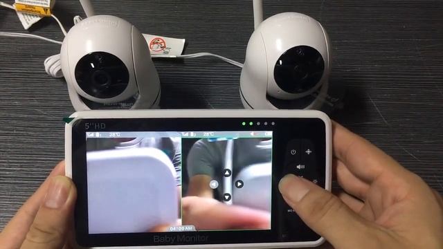 5 Inch Video Baby Monitor With Two Camera And Audio, Night Vision, 4x Zoom, 1000ft Range 2 way Audi смотреть онлайн