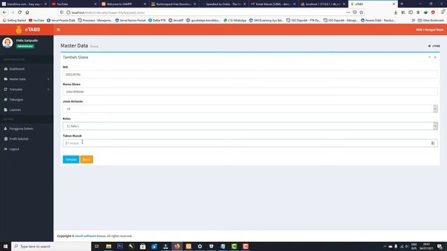 DOWNLOAD APLIKASI TABUNGAN SISWA BERBASIS WEB GRATIS DENGAN PHP DAN MYSQL - TUGAS AKHIR & SKRIPSI смотреть онлайн