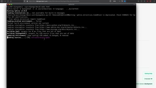 6. Contribute to open source project Django: Building Django documentation locally смотреть онлайн