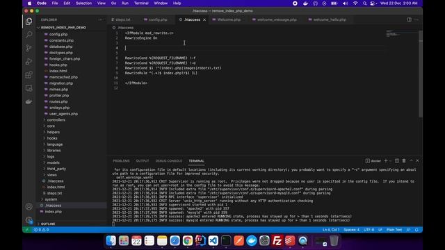 CodeIgniter Redirect From index.php In URL | 100% Working | Use .htaccess File For Redirect Rule смотреть онлайн