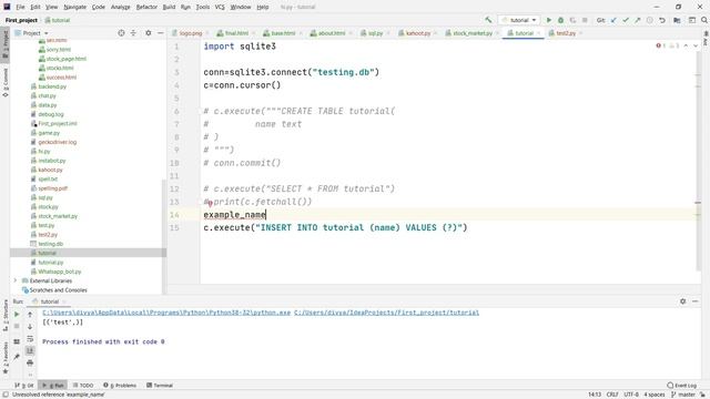 SQLite databases with python | Add variables to a table | Tutorial 3 смотреть онлайн