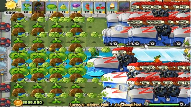999 Gatling Pea vs Dr. Zomboss Plants vs Zombies Epic Hack смотреть онлайн