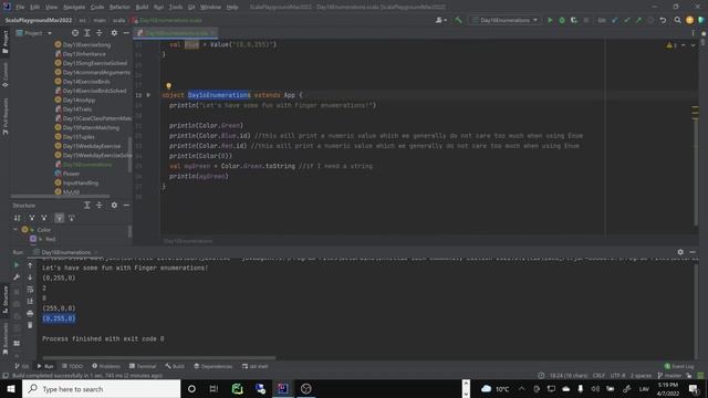 Day 16 - Scala Enumeration with exercise 2022 04 07 17 09 45 смотреть онлайн
