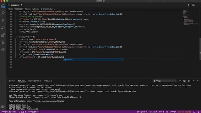 Financial analysis with Python - finance quant - tutorial 1 смотреть онлайн