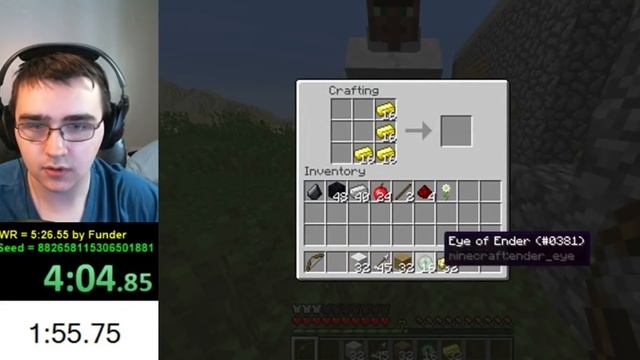 Minecraft / Any% Set Seed Speedrun / PB = 5:16.85 смотреть онлайн