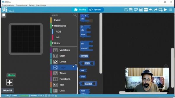 Getting Started - M5Stack ATOM Matrix and UIFlow Desktop IDE