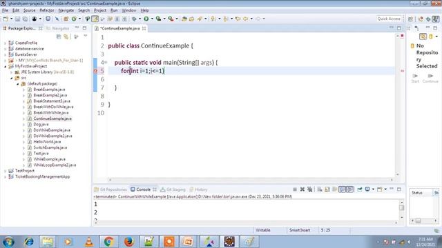 Continue Statement In Java смотреть онлайн