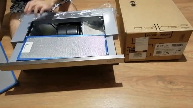 Распаковка - Вытяжка телескопическая Elica Elite 14 LUX GRIX/A/60 смотреть онлайн